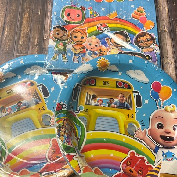 5for$10 Cocomelon Baby Children’s Birthday Party Supply Plates and Napkins Set - Picture 1 of 4